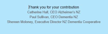 Draft NZ Dementia Action Plan 3